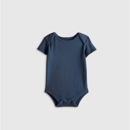 Short Sleeve Bodysuit in Blue