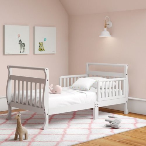 Harriet Bee Broadi Toddler Solid Wood Sleigh Bed