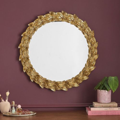 Chris Loves Julia Antique Gold Mirror (30")