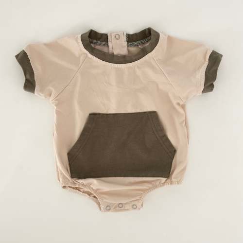 Teegan Cotton Onesie in Cream