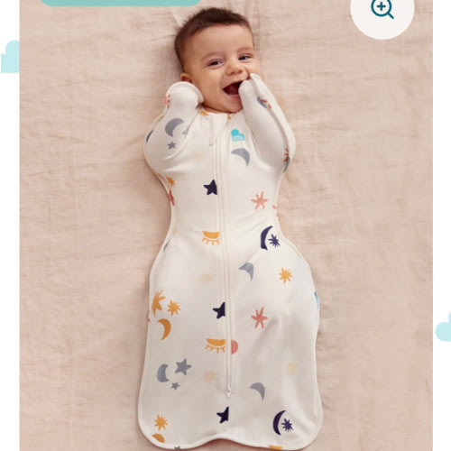 Swaddle Up™ 1.0 TOG Organic Cotton Buff Lunar