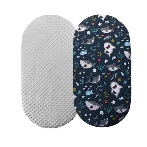 2Pcs Baby Mose Sheet Bassinet Sheet Cradle Sheet Adapts To Rectangle Oval Pram Bassinet Pads Minky Dot Cartoon Fitted Sheet Set Baby Journal Memory Book