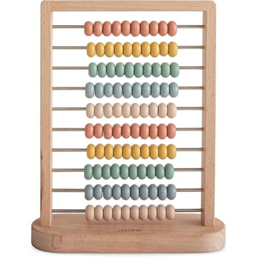 mushie Wooden Abacus | Kids 2 Years+ | Preschool Educational & Toddler Montessori Toy