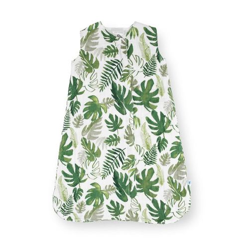 Little Unicorn 6-12 Month Premium Muslin Sleep Sack 1.1 TOG (Tropical Leaf)