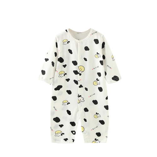 Bovxnpu Baby Girl Bodysuit, Infant Baby Cotton Bodysuits, Summer Thin Baby Print Jumpsuit Baby Pajamas Newborn Clothes Long Sleeved Crawling Clothes 3 Months