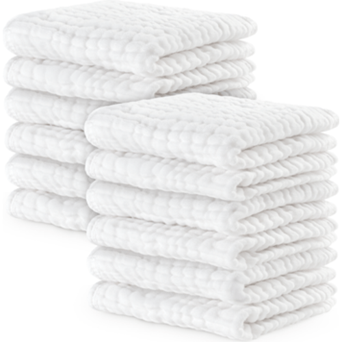 Muslin Washcloths - Pack of 10