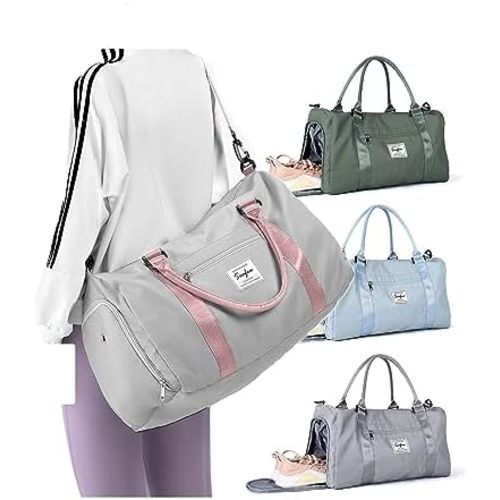 Weekender Duffel Bags for Women, Travel Totes Bag for Airplane, Cute Sports Gym Dance Bag Overnight Luggage Bag with Wet Pocket Shoe Compartment, Carry On Hospital Bag for Labor and Delivery