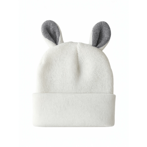 Baby's First Hat®, Warm White/Grey Bunny