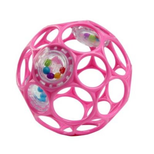 Bright Starts™ Oball Rattle™ Easy-Grasp Toy in Pink - PINK - NO SIZE