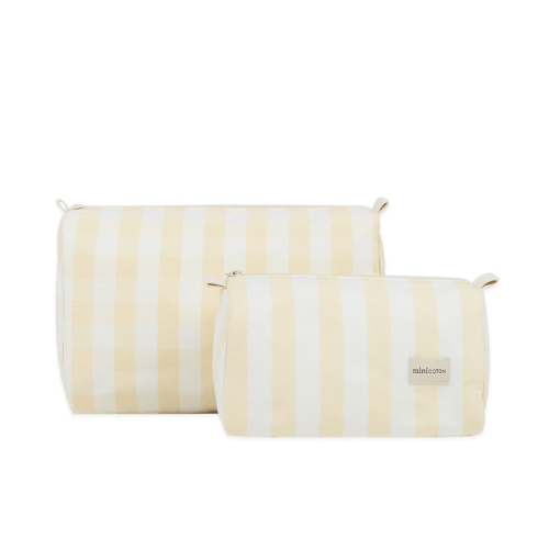 Set Toiletry Bag - Butter + White