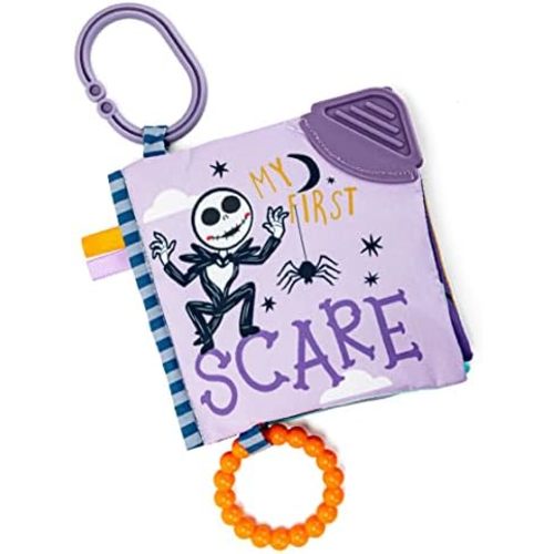 Kids Preferred Disney Nightmare Before Christmas My First Scare Jack Skellington Soft Book Baby Teething Crinkle Book with On-The-Go Clip, Crinkle Pages, and Teethers, Multicolor