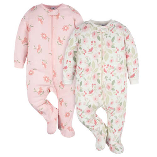 2-Pack Baby Girls Peony Blossom Sleep 'N Plays