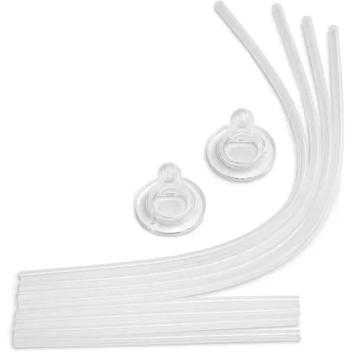 Hands-Free Baby Bottle - Anti-Colic Stroller Toddler 1 Year + Feeding Baby Bottle Replacement Tube & Nipple Kit (9 oz Bottles)