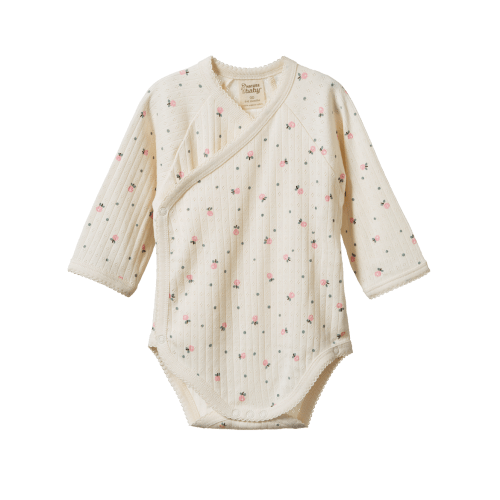 Pointelle Kimono Bodysuit