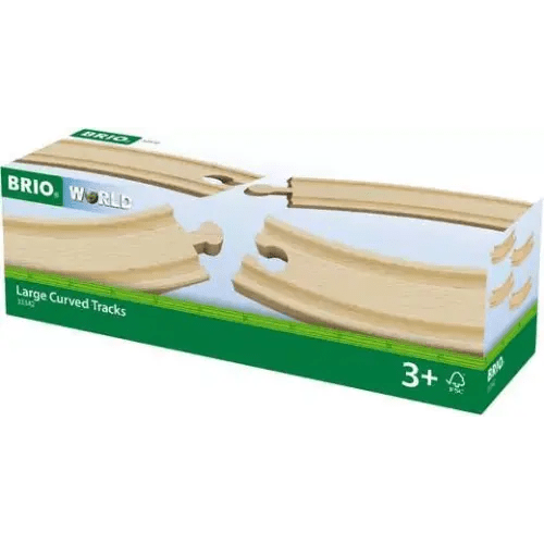 BRIO World Train Tracks Large Curved Tracks
