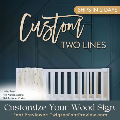 Custom Wood Baby Name Sign | Letter Wall Art | Kids Room Art | Wall Art for Nursery | Baby Name Sign | Kids Room Decor | Wooden Sign | USA