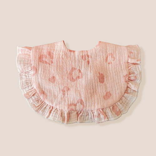 Cotton Muslin Baby Bibs Baby Drool Bibs for Unisex Baby Toddlers Infant Newborns Drooling and Teething Pink 3 0-2 Years