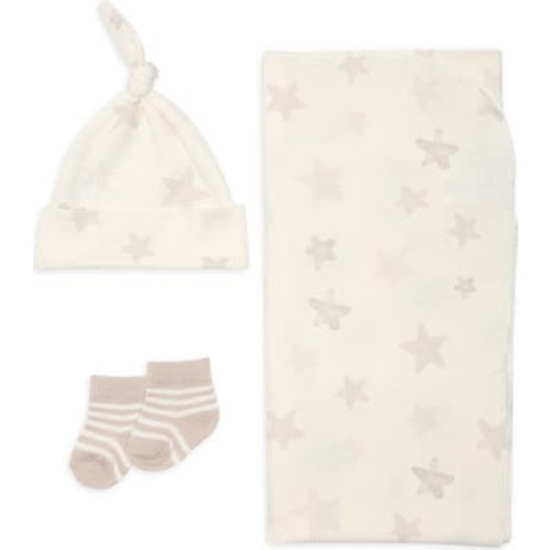 Toby Star Waffle Blanket, Hat & Socks Set | Nordstromrack