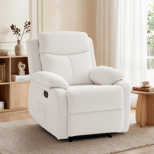 Ebern Designs Recliner Chair, Small Recliner For Small Spaces, Fabric Manual Recliners For Living Room & Reviews | Wayfair