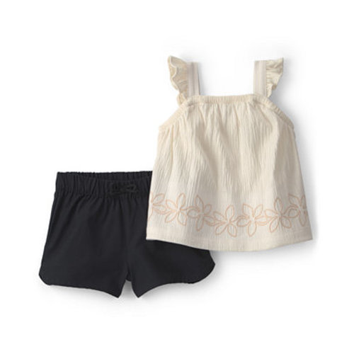 Baby Girls' Top and Shorts, 2-Piece Set
