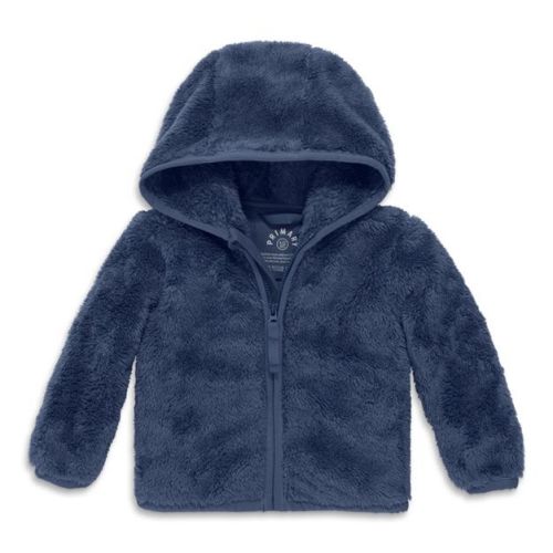 Primary Baby Teddy Fleece Jacket in Sunwashed Navy Size 3-6 Months