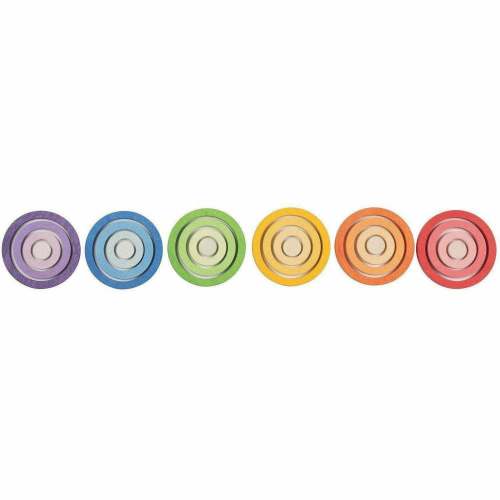 Grapat Nest Rings - Wooden Stacking and Sorting Toy – The Natural Baby Company
