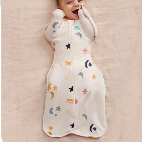 Swaddle Up™ 1.0 TOG Organic Cotton Buff Lunar