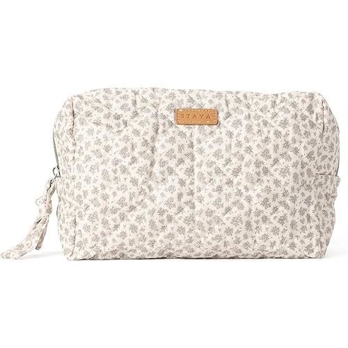 Staya Quilted Toiletry Pouch - Compact, Versatile, and Stylish Bag for All Your Essentials (Sweet Pea)