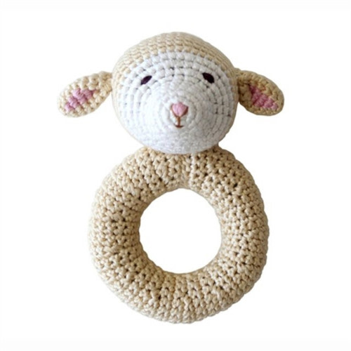 Organic Baby Toys - Lamb Rattle