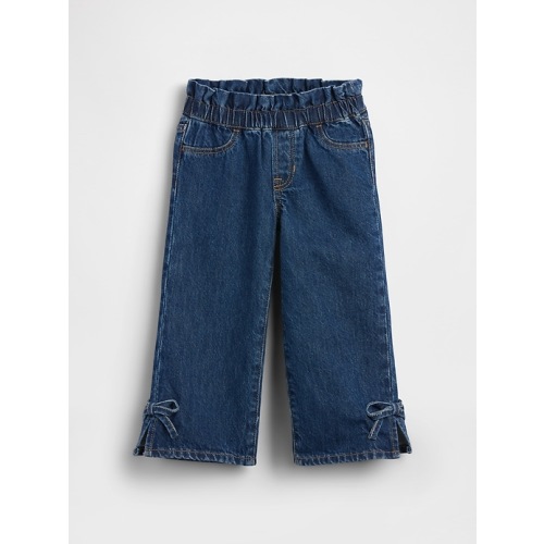 Baby & Toddler Bow Split-Hem Stride Jeans