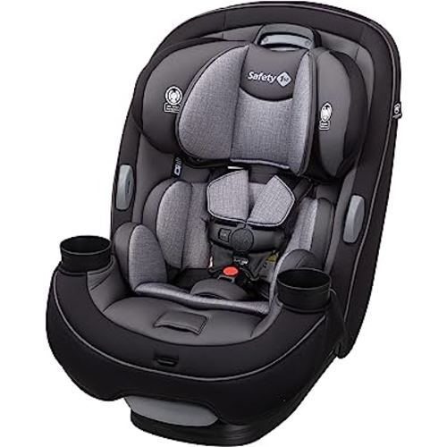 Safety 1st Grow and Go All-in-One Slim Convertible Car Seat, Rear Facing, 5-40 lbs, Forward Facing (30–65 lbs), High Back Booster Seat 40-100 pounds, Harvest Moon