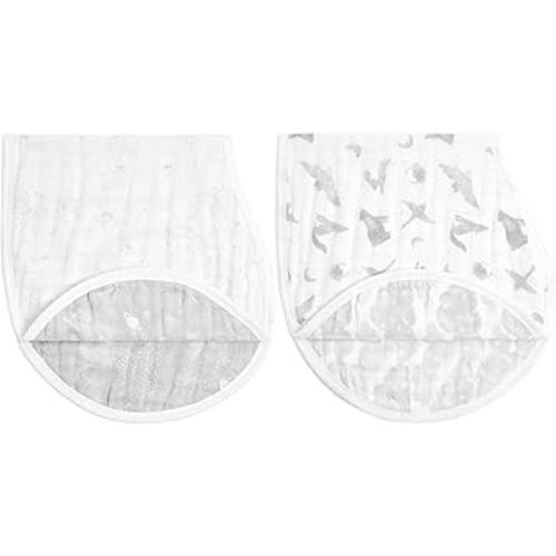 Aden + Anais map The Stars ABBO20007 Organic Cotton Burpee Bib, Set of 2, Bib, Bib, Bib, Baby Food, Baby Gift, Baby Gift, Baby Gift