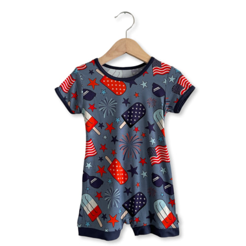 Bomb Pop Shorty Romper