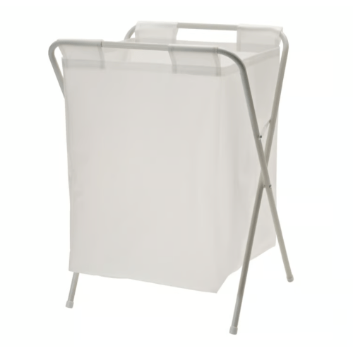 JÄLL Laundry bag with stand, white, 13 gallon