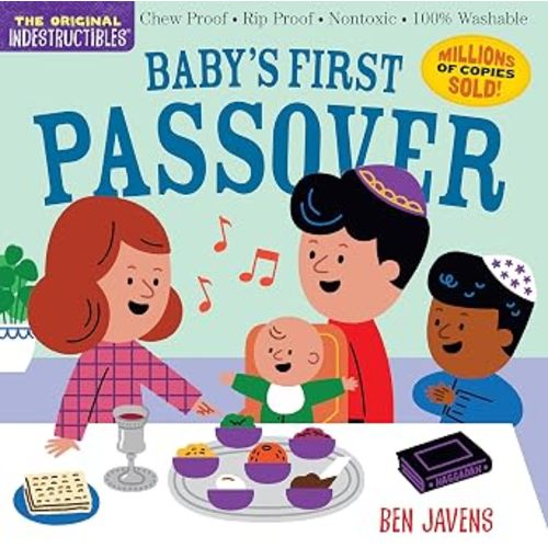 Indestructibles (The Original): Baby’s First Passover: Chew Proof · Rip Proof · Nontoxic · 100% Washable (Book for Babies, Newborn Books, Safe to Chew)