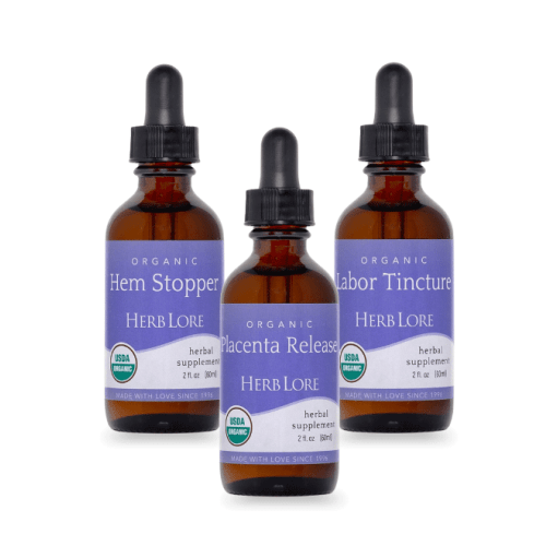 Midwifery Tincture Bundle | Certified Organic