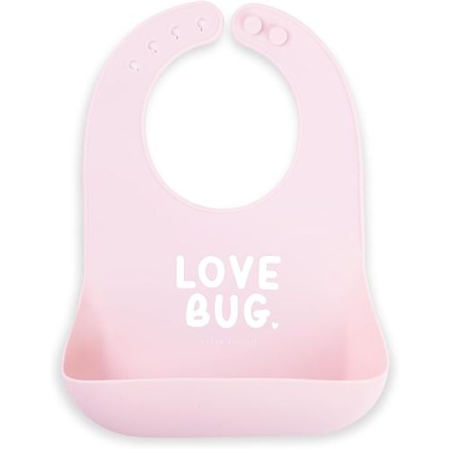 Bella Tunno Baby Bib for Eating, Waterproof Silicone Bib with Large Food Catcher, Adjustable Fit for Babies 4-12 months & Toddlers 1-3 Years, Boys & Girls