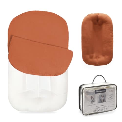 Baby Lounger - Snuggle Cozy Me Infant Lounger for Newborns | Breathable & Soft, Portable Awake-Time Pad, Essential Baby Gift (Lounger Cover Included)