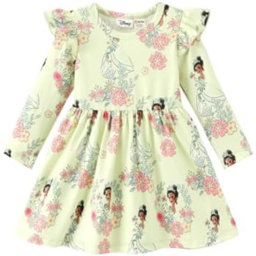 Disney Girls Dress Ruffled Long Sleeve Fall Winter Clothes Baby to Toddler