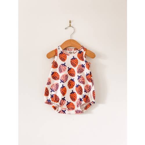 Strawberry Baby Romper (0-3m)
