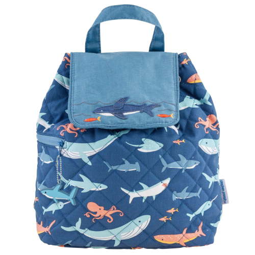 Stephen Joseph, Quilted Backpack for Baby, Diaper Bag, Travel Essentials, Shark