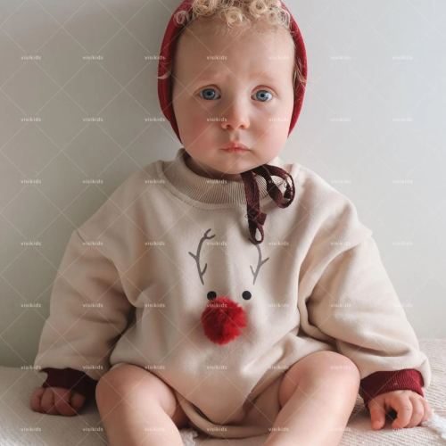 Baby Christmas Reindeer Romper