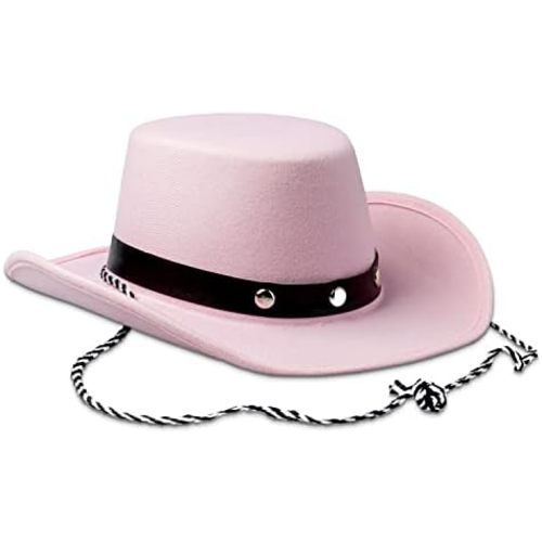 Baby Sized Cowboy hat,Baby Cowgirl Hats Pink 1 Piece, Infant Party Cowboy Hats Size Small Cowboy Hats for Toddler - 20" Circumference - One Size Fits