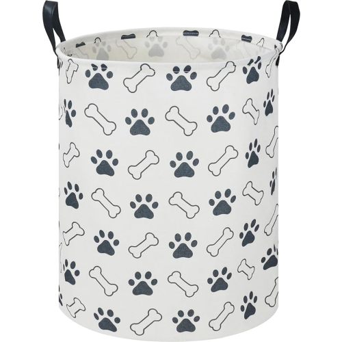 Kids Laundry Hamper,Laundry Basket,Baby Boy Nursery Hamper,Waterproof Storage Bin,Clothes Organizer,Toys Bin,Room Decor(Paw)
