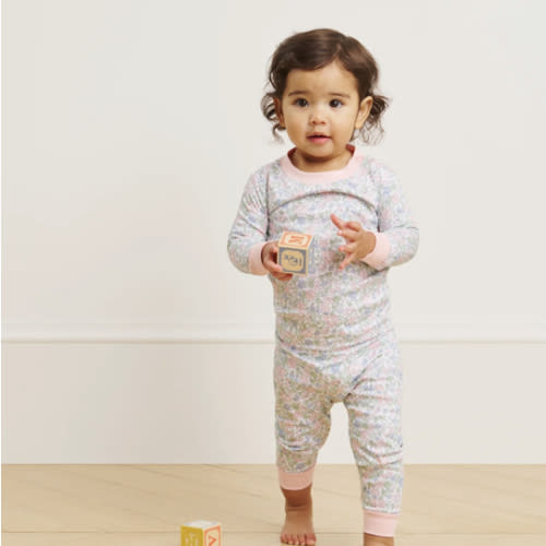 LAKE | Baby | Pima Cotton Pajamas | Gelato Anchor StripeBaby Long-Long Set