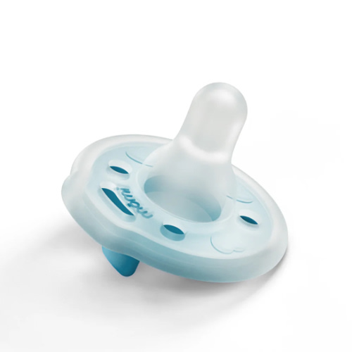 single babypace® breast‑like pacifier in lagoon | mōmi