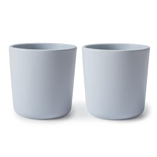 mushie Dinnerware Cups For Kids | Made in Denmark, Set of 2 (Cloud)
