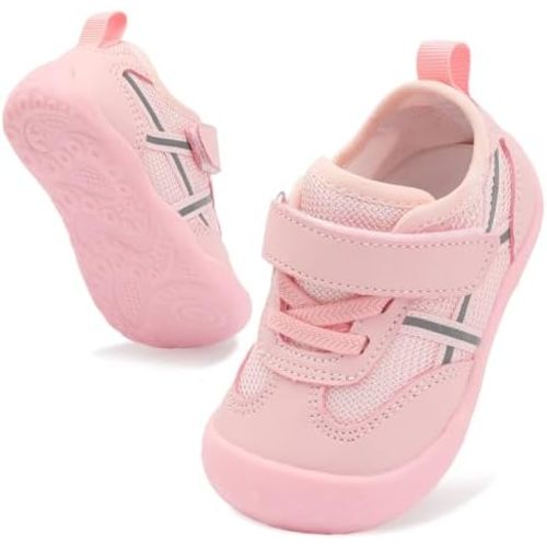 Scurtain Baby Shoes Boy Girl First Walking Shoe Infant Crib Breathable Sneakers Lightweight Barefoot Shoes for Babies