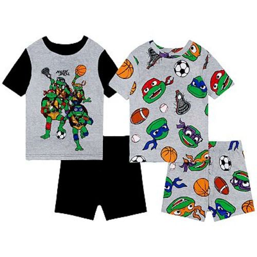 Boys 4-10 Teenage Mutant Ninja Turtles "Turtle Sports" 4-Piece Pajama Top & Pajama Shorts Set