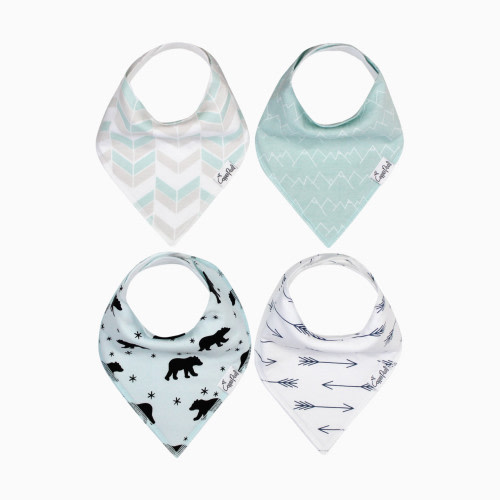 Printed Bandana Bib Set (4-Pack) - Archer